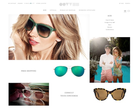 Oliver Peoples Refocuses Its Web Site