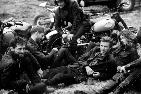 David Beckham Bikes It for Belstaff