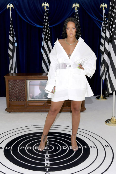 Rihanna Reinvents the Shirt Dress With a Simple Styling Trick