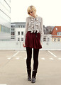 Baby I'm howlin for you  - Blouse, Zara, Boots, Weeken, Skirt, American Apparel, Jana Spaceman, Germany