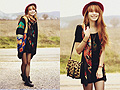 With/Without.  - Dress, New Look, Bag, New Look, Coat, scarf and hat, Weeken, Cookies, France