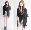 Feathers  - Feather skirt, Weeken, Knit cardi, Weeken, Necklace, Weeken, Bangle, Forever21, Bangle, H&M, Camille Co, Philippines