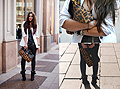 In milan , Suede ankle boots, Givenchy, White blazer, Zara, Leather trousers, Weeken, Leopard clutch, ASOS, Candy, Netherlands