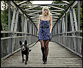 Walking with the donkeydog  -  dress, Weeken,  shoes, Weeken, Jana Spaceman, Germany