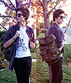 Won't stop to surrender  - Le tour tee, Weeken, Gold rimmed glasses, Weeken, Military style backpack, Weeken, Adam Gallagher, Canada