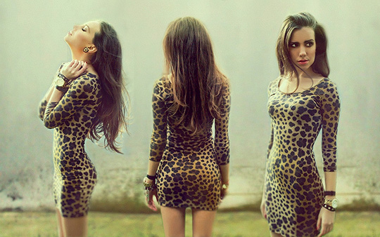 Leopard mini dress  - Dress, Weeken, Watch, Weeken, Perventina Ols