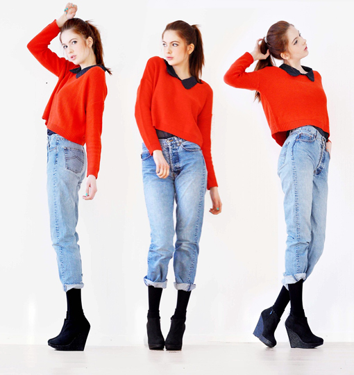 Hooked On A Feeling!  - Sweater and shoes, H&M,  blouse, Weeken, Ebba Zingmark