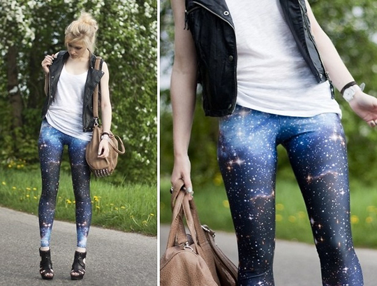 Space odyssey , Katherine Eve, Galaxy print leggins, Weeken, Katherine Eve, Canada