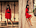 Red Sunshine - Dress, Zara, Wooden Heels, Weeken, Mila Anisa, Indonesia