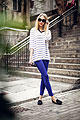 Na Na Na, Blue glitter pants, H&M, Striped tshirt, Weeken, Martina M, Finland
