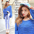 Sora Park, Blue sweater, Korea