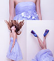 Party Time - Lavender Dress, Weeken, Dolce Stockings, Weeken, Peeptoe Shoes, Weeken, Camille Sioco, Australia