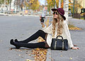 GIVE ME COFFE, KING-SIZED CUP, SUSPENDER TIGHTS, Pretty Polly, ALLYY PUMPS, Steve Madden, Sweaters, Weeken, Anna Wiklund, Sweden