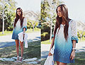 Ombre Day, Dip dyed lace dress, Weeken, Heels-wedges, Weeken, Bethany Struble, United States