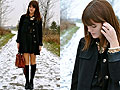 Black on black on black on black, Jacket, Forever21, Necklace, Forever21, Blouse, Gap, Skirts, Forever21, Booties, Steve Madden, Bags, Weeken, Deanne M, Canada