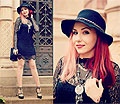 Black lace - Hat, Weeken, Dress, Weeken, Heels, Weeken, Bag, Weeken, Adriana Delia Barar, Romania