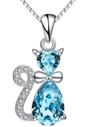 Korean version of cute cat color crystal pendant cartoon items ornaments
