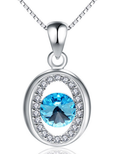 Korean luxury sparkling hollow crystal inlaid pendant
