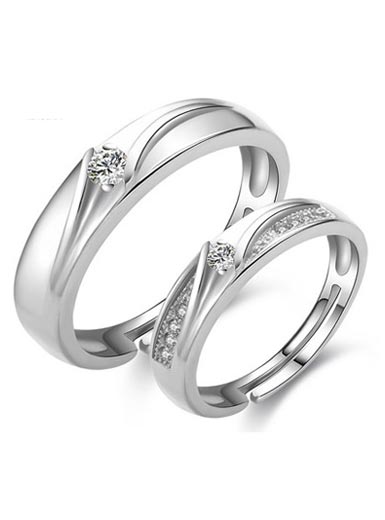 Fashion diamond ring s925 sterling silver micro-inlaid zircon silver ring