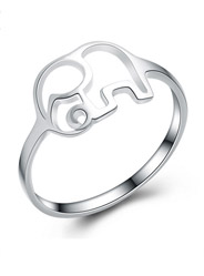 925 sterling silver jewelry national wind elephant female ring