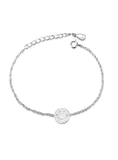 Smiley face bracelet in Sterling Silver