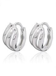 Threaded Earrings in Sterling Silver