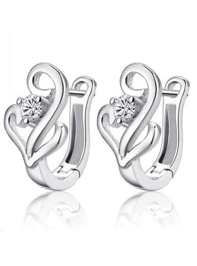 925 sterling silver shape earrings