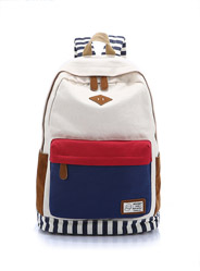 Fashion canvas shoulder bag travel backpack