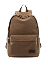 The new men 's solid color leisure canvas back