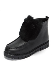 Flat bottom personality ear plush decorative snow boots