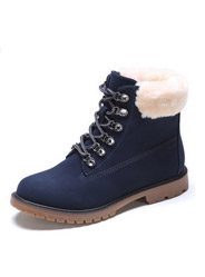 Daphne wild casual Martin boots comfortable plush collars lace boots