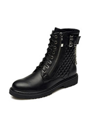 Daphne tide female boots British round head with zipper Martin boots