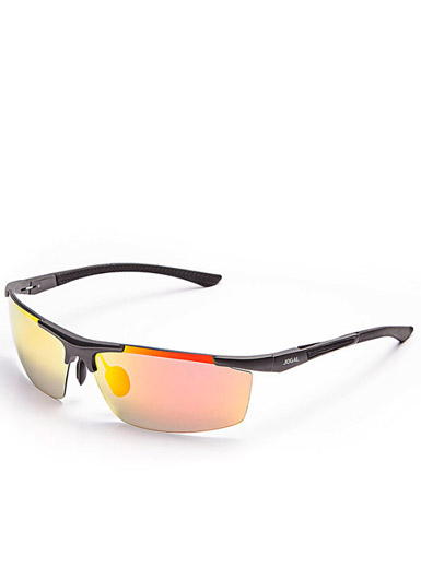Men 's new aluminum - magnesium clip leisure sports color film polarized sunglasses
